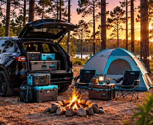 Camp adventure concept